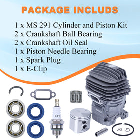 Spark plug and E-clip included for easy installation