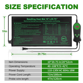 HYDGOOHO indoor germination system with thermostat for consistent results