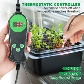 HYDGOOHO seedling heat mat with digital controller display for precise temperature control
