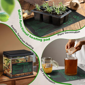 HYDGOOHO Seedling Heat Mat waterproof edge for safe indoor use.