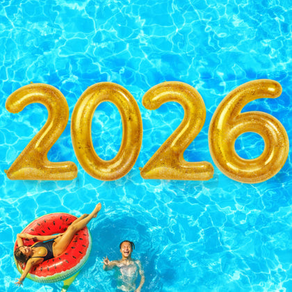 HyDren 2026 grad pool float four-pack for dramatic pool decor and photo moments
