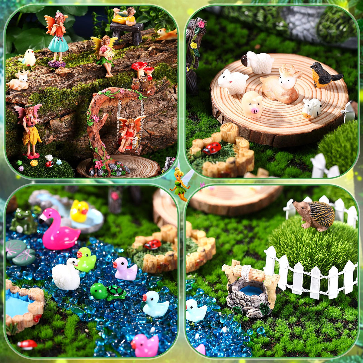 HyDren swing decoration creates a playful focal point in outdoor displays