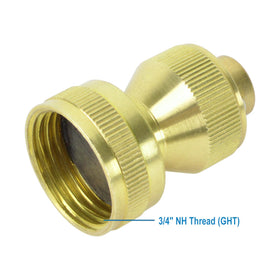 HYDRO MASTER 3/4 NH thread fits standard hoses securely.