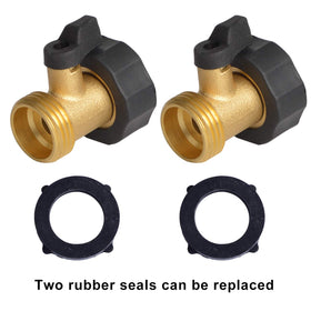 HYDRO MASTER brass hose connector close-up showing heavy-duty construction