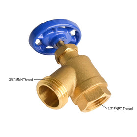 HYDRO MASTER valve compatible with most garden hoses and MNH fittings.
