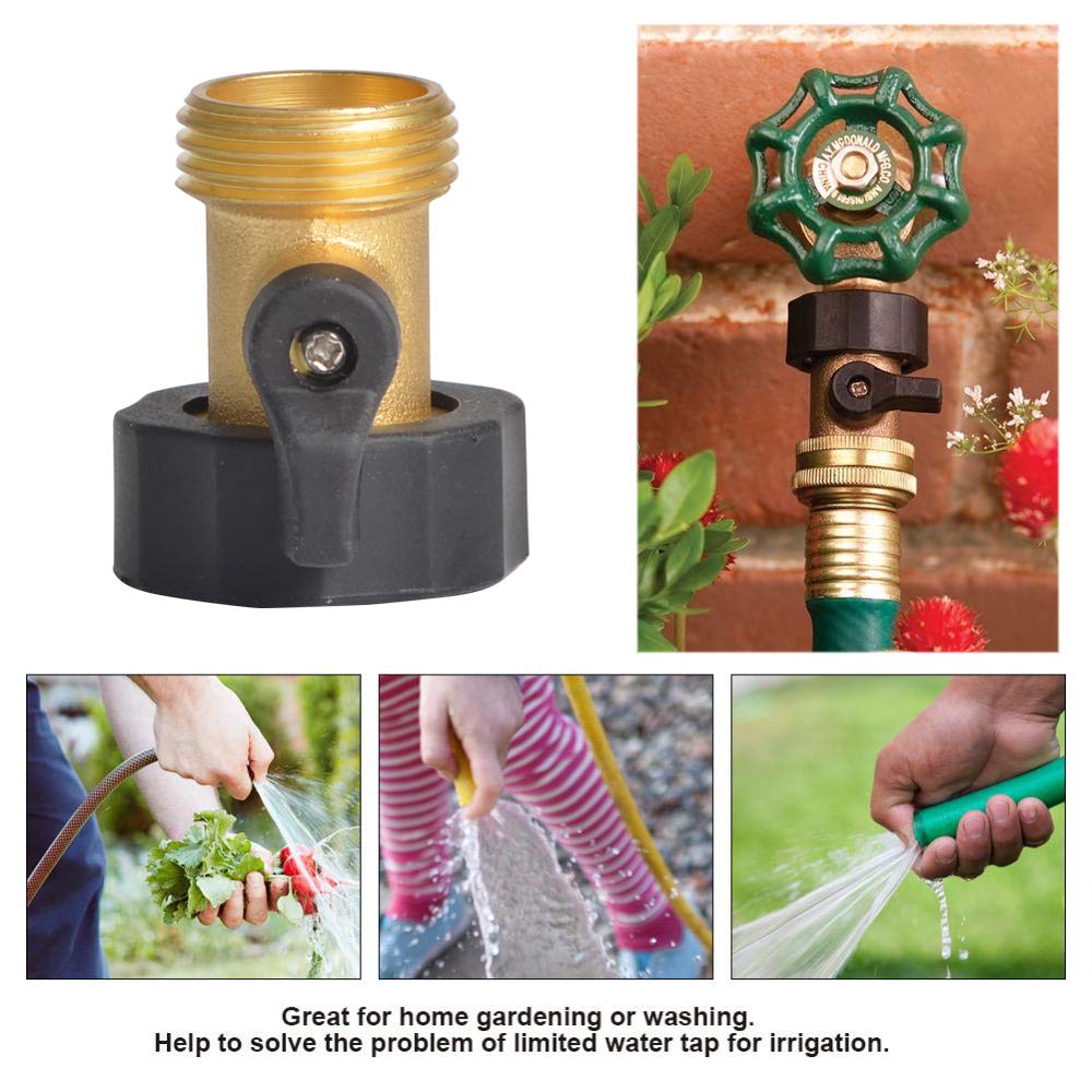 HYDRO MASTER outdoor-ready garden hose connector ready for quick hookups