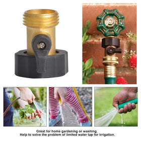 HYDRO MASTER outdoor-ready garden hose connector ready for quick hookups