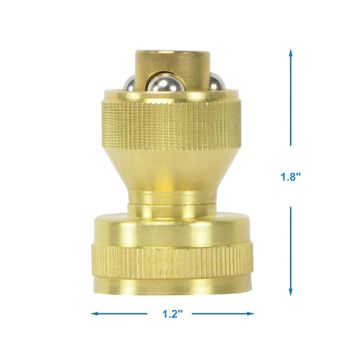 HYDRO MASTER solid brass construction ensures durability and rust resistance.