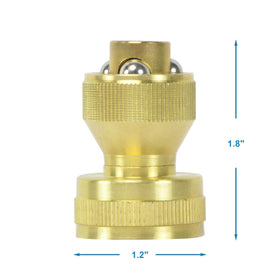 HYDRO MASTER solid brass construction ensures durability and rust resistance.