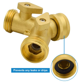 HYDRO MASTER taps water to two outlets for simultaneous use.