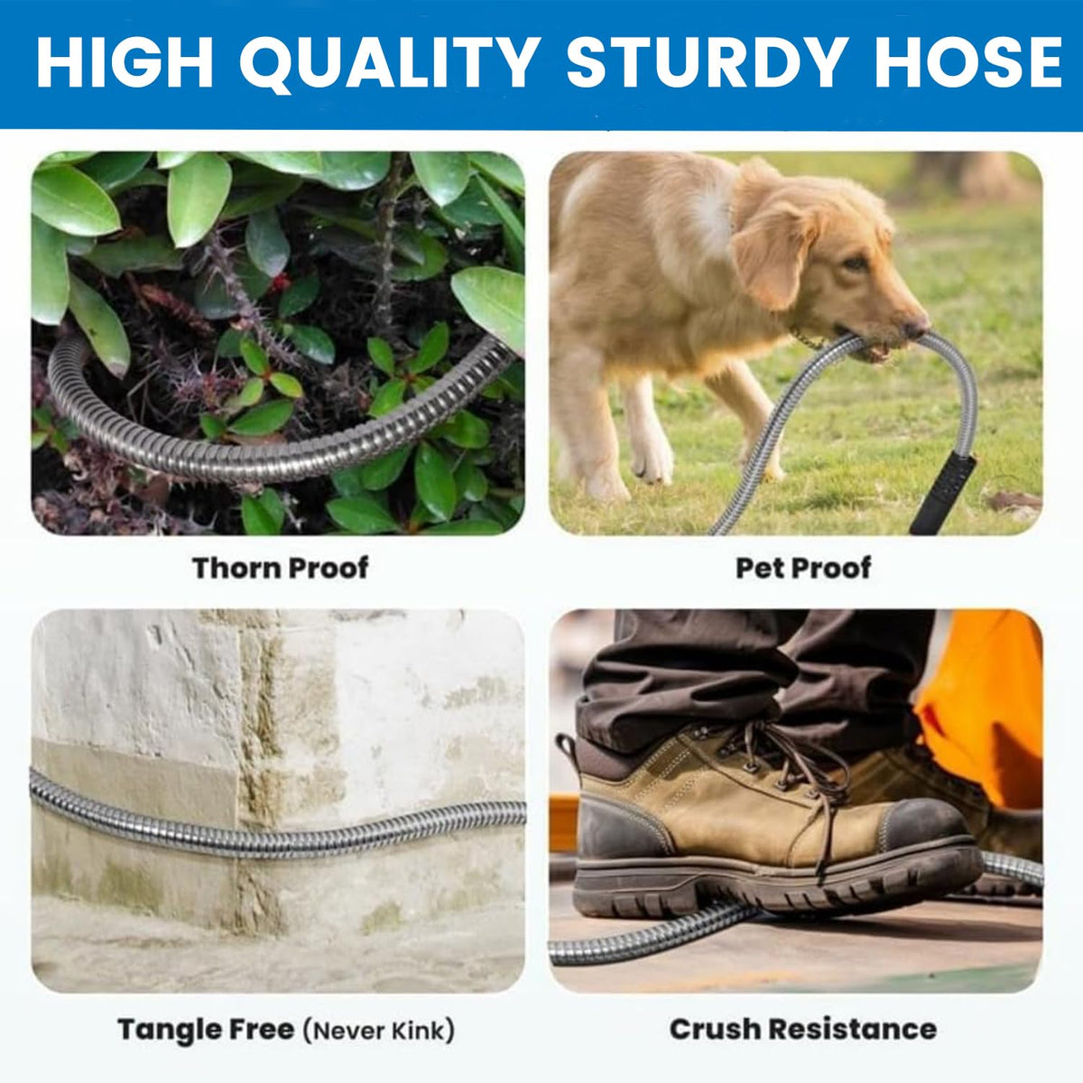 Hygeeon lightweight hose is easy to carry across yards and decks