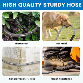 Hygeeon lightweight hose is easy to carry across yards and decks