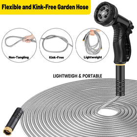 Hygeeon stainless steel hose outer shell provides durability and rust resistance
