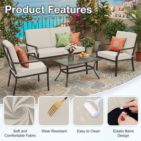 hyha 12-piece taupe set offers versatile cover options for different cushions