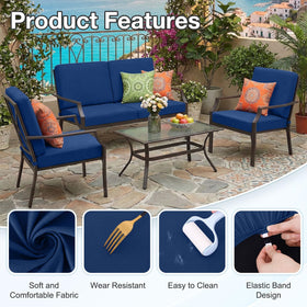 Hyha machine-washable cushion cover simplifies cleaning after outdoor gatherings.