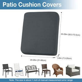 Hyha machine-washable cushion covers simplify care of outdoor furniture.