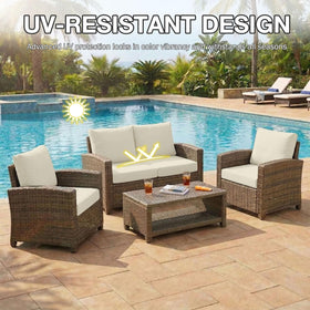 Hyha machine-washable outdoor cushion covers for simple cleaning.