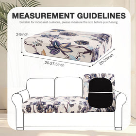 Hyha ultra-stretchy fabric cushion cover fits a range of cushion sizes securely.