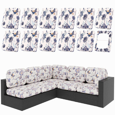 Hyha vintage flower pattern cushion cover adds fresh outdoor charm to seating.