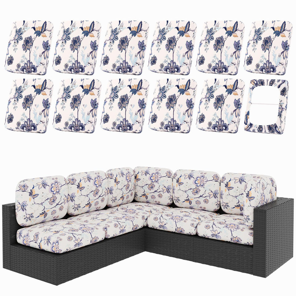 Hyha vintage flower pattern cushion cover adds fresh outdoor charm to seating.