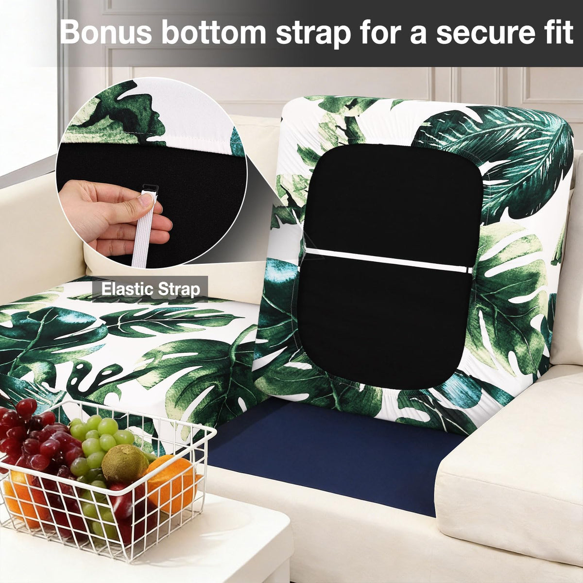 Hyha bottom elastic design prevents slipping on busy outdoor furniture.