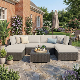 hyha stretch slipcovers provide a snug, non-slip fit for patio cushions