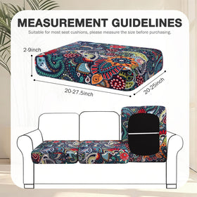 Hyha ultra-stretchy fabric enables a snug fit on varied cushions.