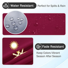 Hyha UV-resistant outdoor cushion cover preserves color under sun