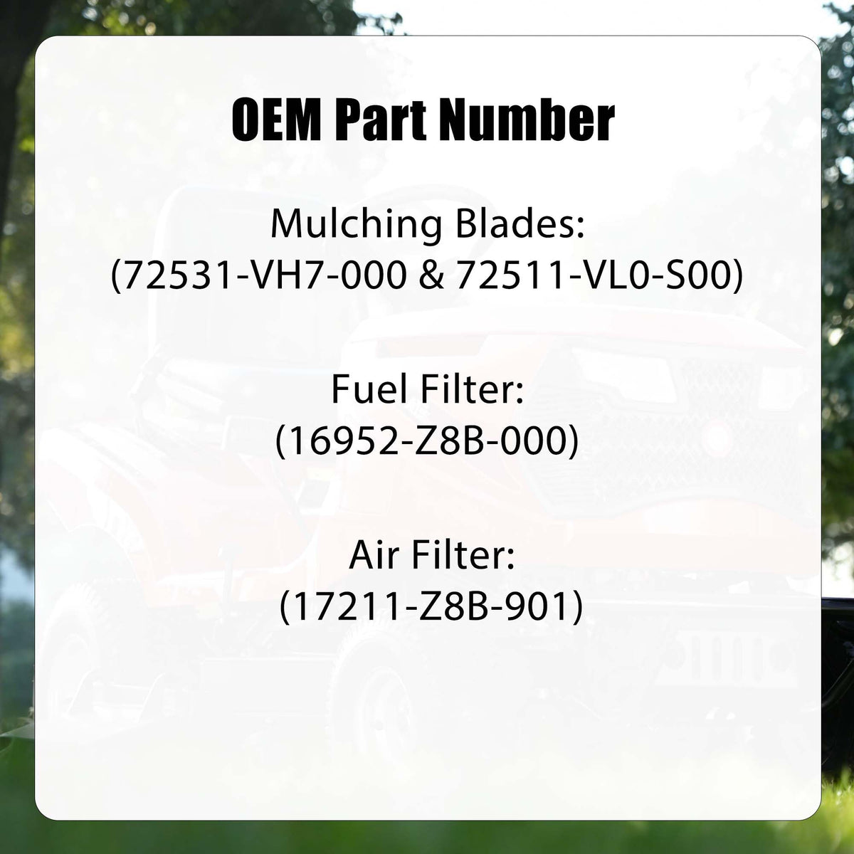 HYMAOTOUS lower mulching blade complements the upper blade for consistent mulch.