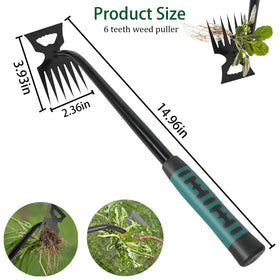 Hynhsun V-shaped weed puller digs to root with leverage