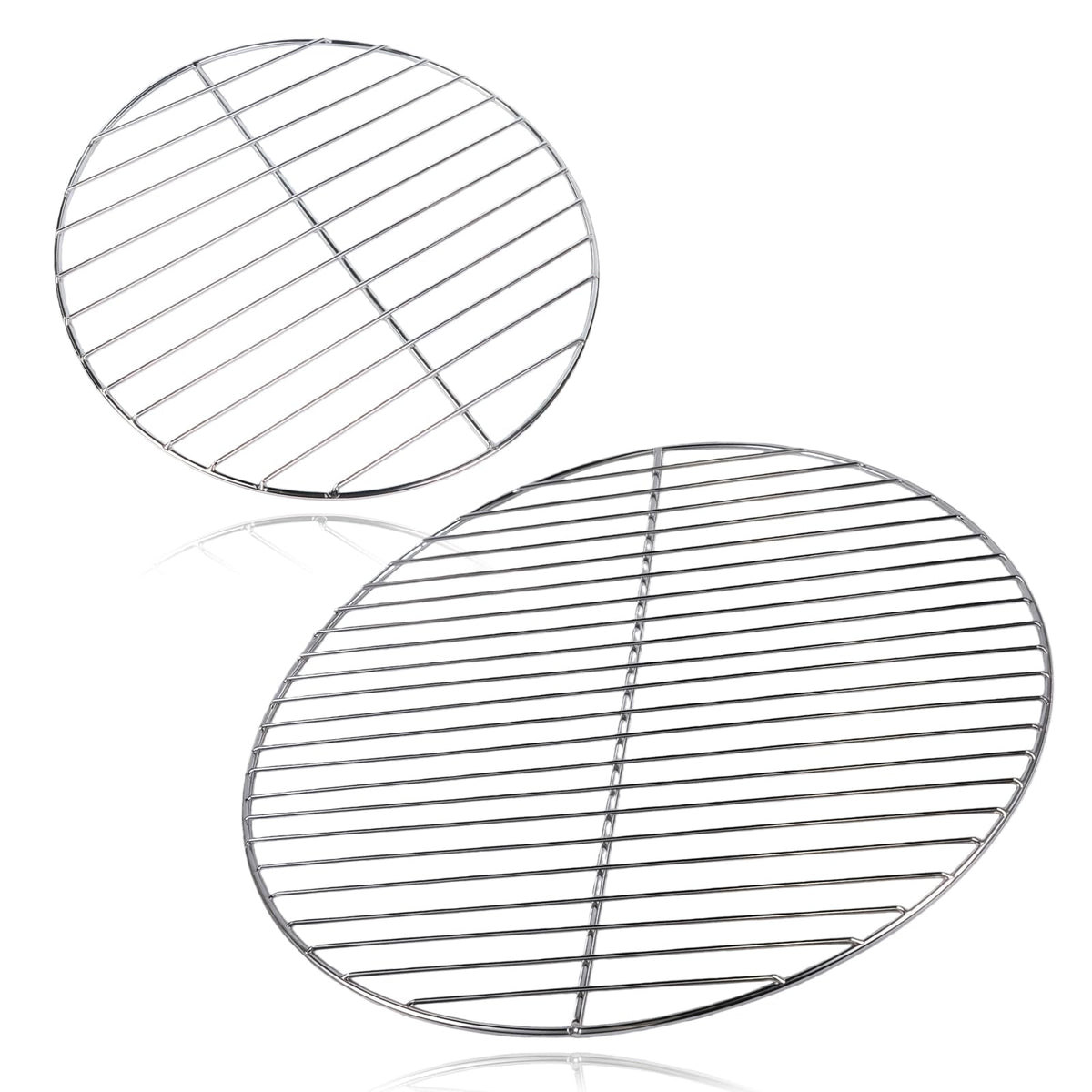 Hyparade 7431-7439 round grate kit close-up shows durable stainless steel for even heat