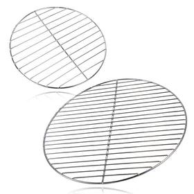 Hyparade 7431-7439 round grate kit close-up shows durable stainless steel for even heat