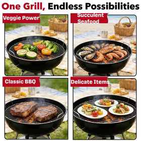 Hyparade easy-clean surface highlights quick maintenance after grilling sessions