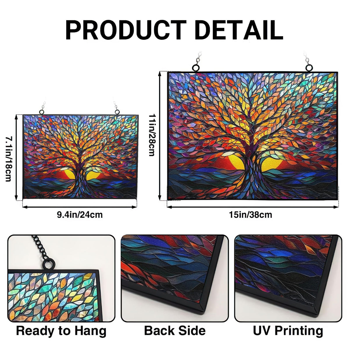 HYPESTYLE colorful stained glass suncatcher adds warmth to windows