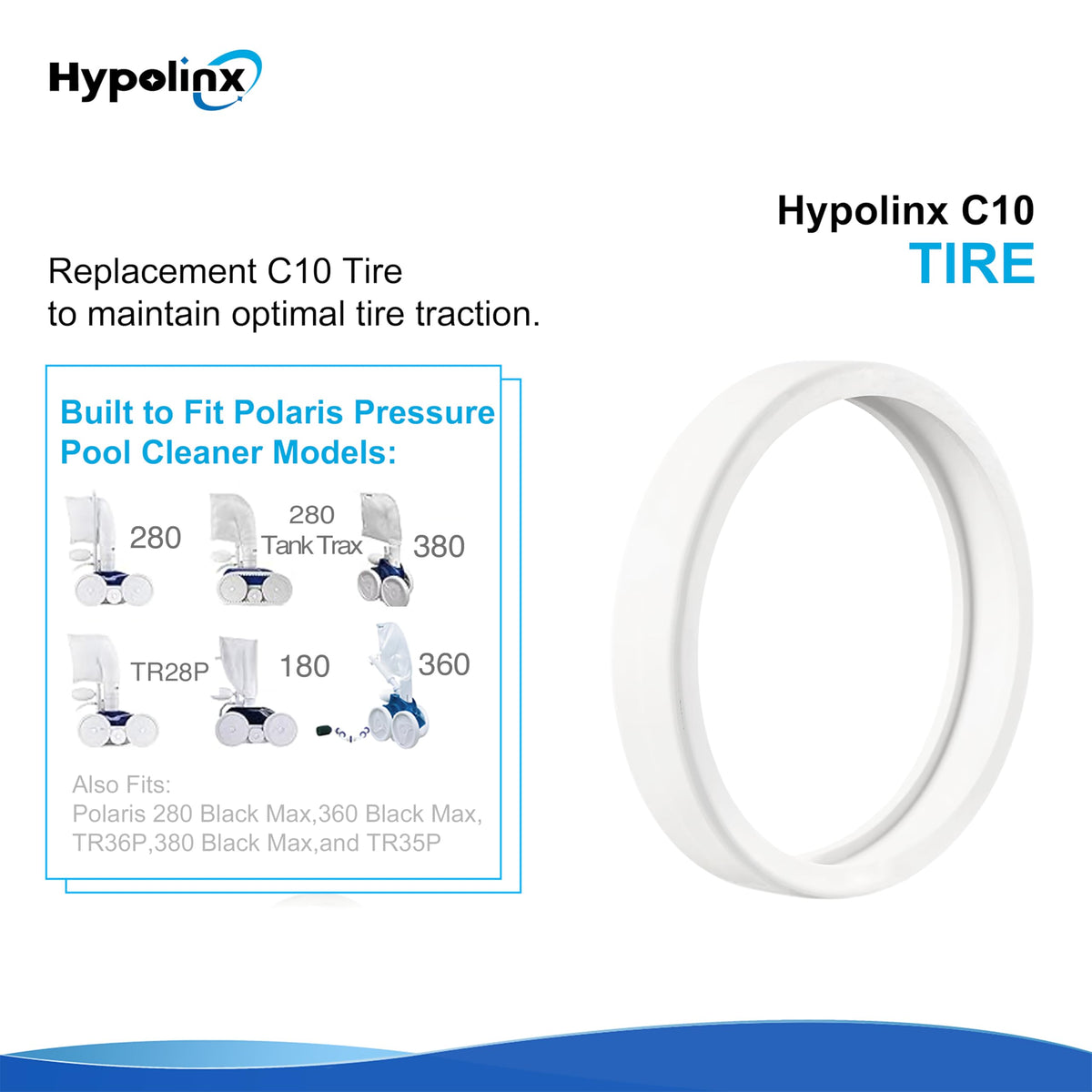 Hypolinx C10 tire pack 3 performance on slick surfaces for reliable traction