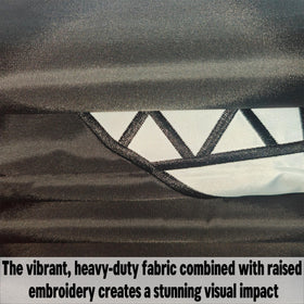 Hypoth Pow Mia flag weather-resistant print protects color in sun and rain