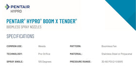 Hypro Boom X Tender durable, chemical-resistant body withstands harsh sprays.