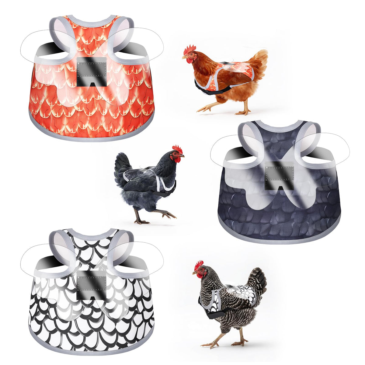 Hysagtek chicken saddle back cover protects hens from pecking while staying breathable.