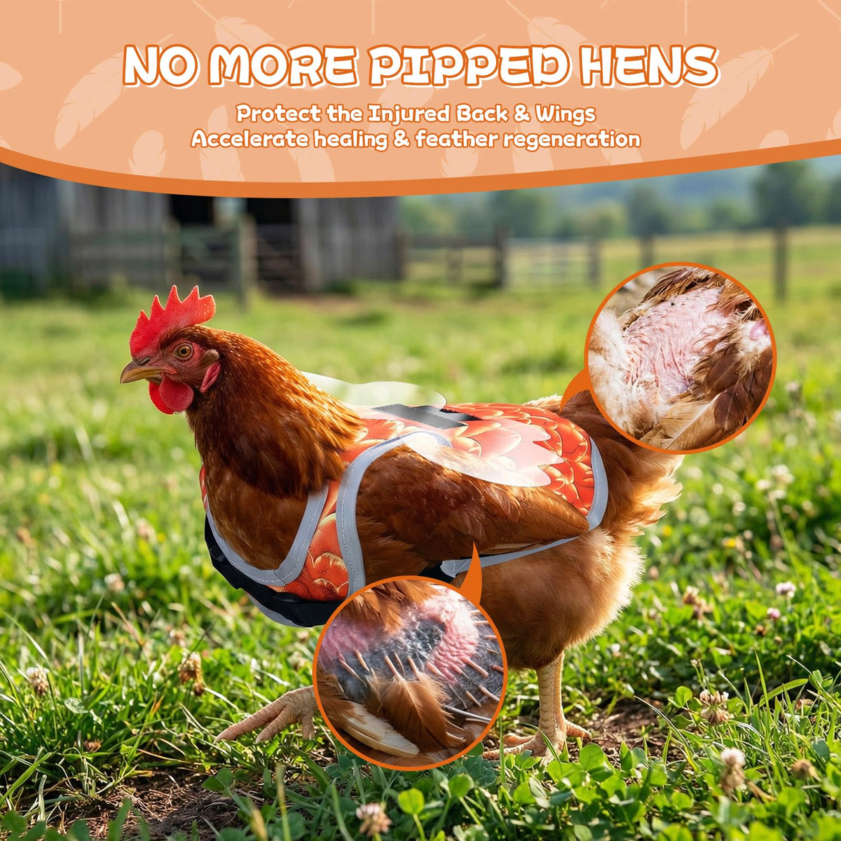 Hysagtek saddle is designed for safer mating interactions and easier flock care.