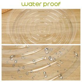 Hyuetrsa transparent water drainage saucer helps keep surfaces dry.