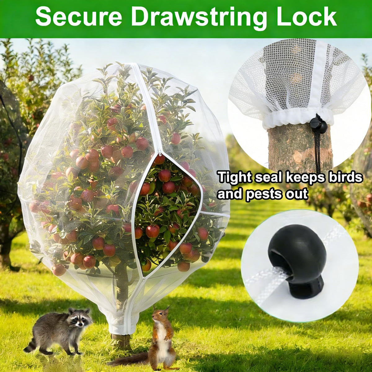 HYUKM blueberry protection netting fits shrubs without hindering growth