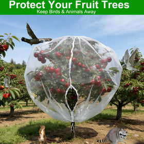 HYUKM easy installation garden netting shows quick setup and removal