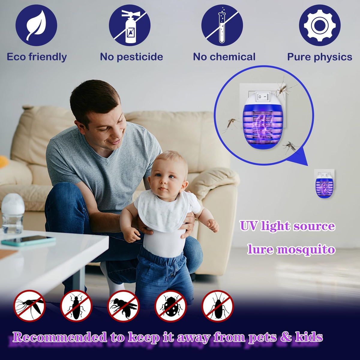 Hywean Zapper kitchen setup demonstrates safe, odor-free use around foods