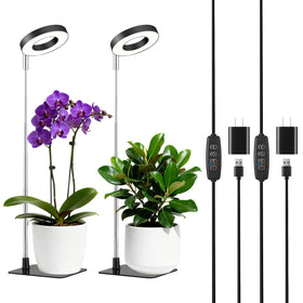 Hywyimlait 48LEDs full-spectrum grow light for indoor plants boosts growth and consistency