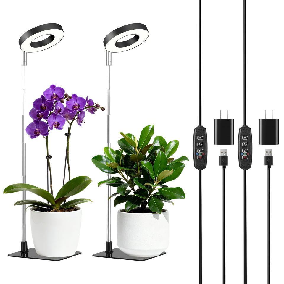 Hywyimlait 48LEDs full-spectrum grow light for indoor plants boosts growth and consistency