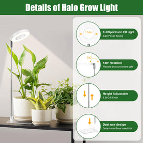 Hywyimlait Full-Spectrum Light supports healthy growth for indoor greens.