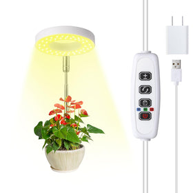 Hywyimlait Halo Ring Grow Light assembly for compact indoor gardens and quick setup.