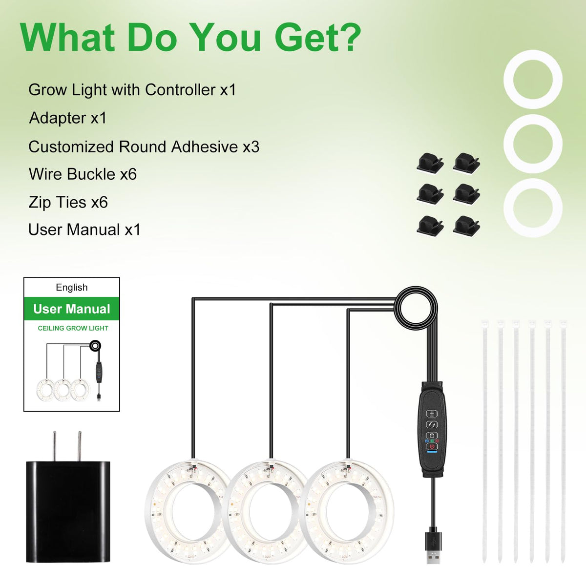 Hywyimlait installation options with cable ties keep cords neat and organized.