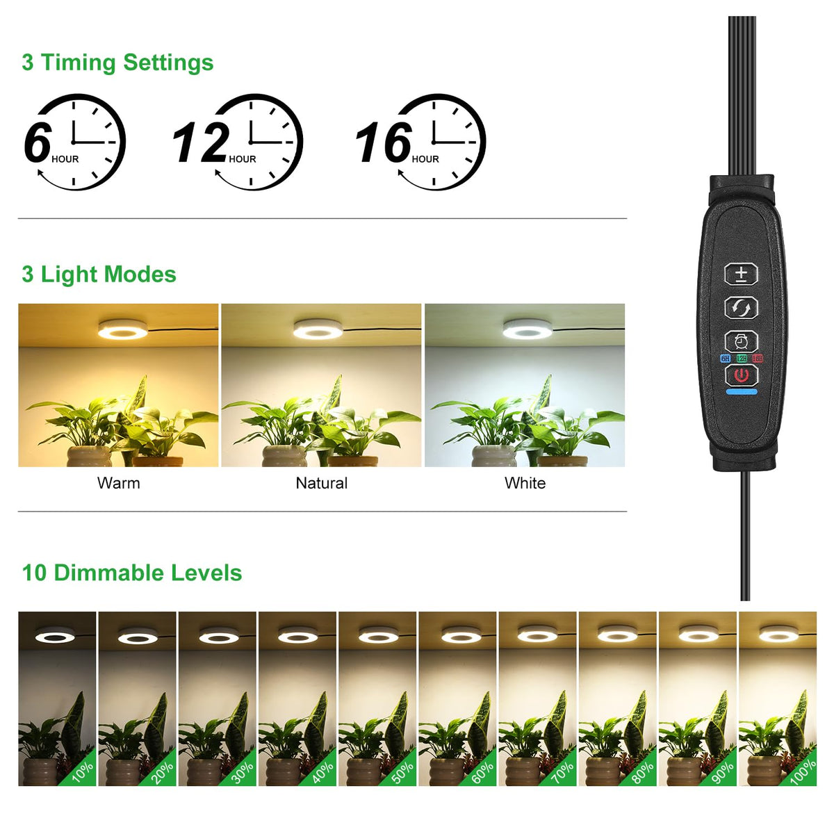 Hywyimlait smart controller demonstrates timers and dimming for flexible schedules.