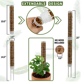 HYYZ plastic moss pole with mesh design promotes root attachment for healthy growth.